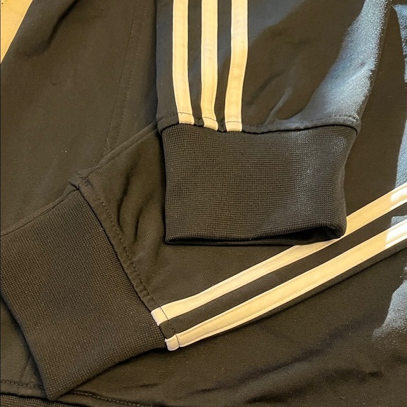 Adidas Men's Black Windbreaker with White stripes size XL - Picture 7 of 11